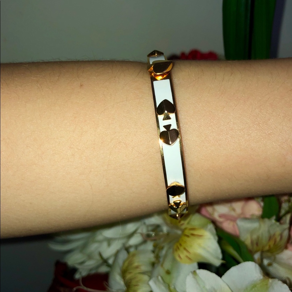 White and Gold Kate Spade Bracelet